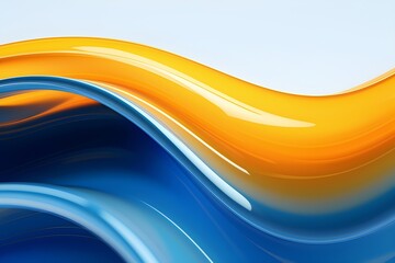 Aufkleber - 3d illustration of a  colorful  abstract gradient background with lines. PRint from the waves. Modern graphic texture. Geometric pattern,   generated by AI, 3D illustration