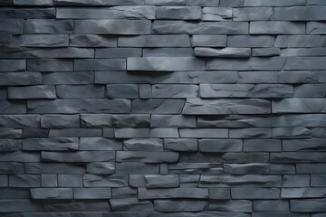 Wall Mural - Background of brown-gray stone wall  . Pattern of slate wall texture and background  , generated by AI, 3D illustration