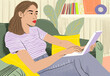 © Westend61 - Relaxed businesswoman using laptop sitting on sofa working at home