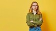 © Studio Nova - Confident Woman Against Yellow Background