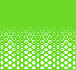 Weiße Kreise mit Verlauf auf grünem Hintergrund