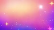 Glittering Orange, Blue and Purple gradient background with hologram effect and magic lights. fantasy backdrop with fairy sparkles, gold stars, and festive blurs