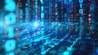 © CrazyJuke - Cyberspace with binary code, digital world backdrop. Ai Generated
