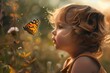 Whimsical art Photograph a child’s reaction to seeing a butterfly for the first time