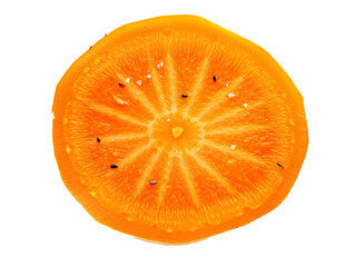 Canvas Print - a slice of orange fruit