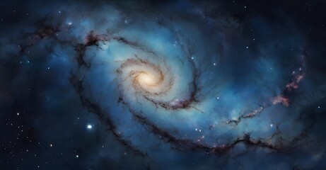 Wall Mural - spiral galaxy and stars background. Universe, nebula galaxy, outerspace wallpaper