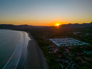 Wall Mural - Scenic sunset at Tambor Beach, Puntarenas, Costa Rica