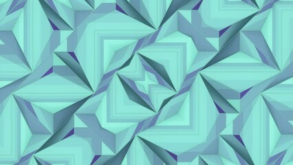 Aufkleber - Backgrounds in mint green and lavender shades. 3d rendering loop animation