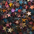 Fondo con detalle y textura de multitud de estrellas de diferentes tonos y colores