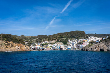 Wall Mural - La frazione Santa Maria a Ponza vista dal mare