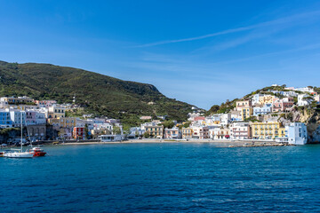 Wall Mural - Il rione sant'Antonio a Ponza visto dal porto borbonico