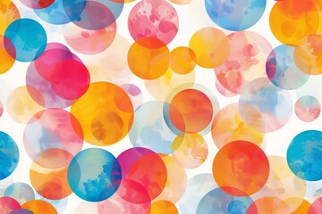 Poster - Vibrant pattern: visual digital design with transparency