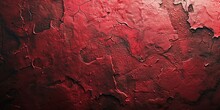 Red Cracked Wall Texture Background