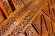 Wooden minbar details of Sivrihisar Ulu Cami or Grand Mosque
