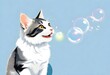 Comic-Style-Child-Blowing-Bubbles-In-The-Style-Of- (2)