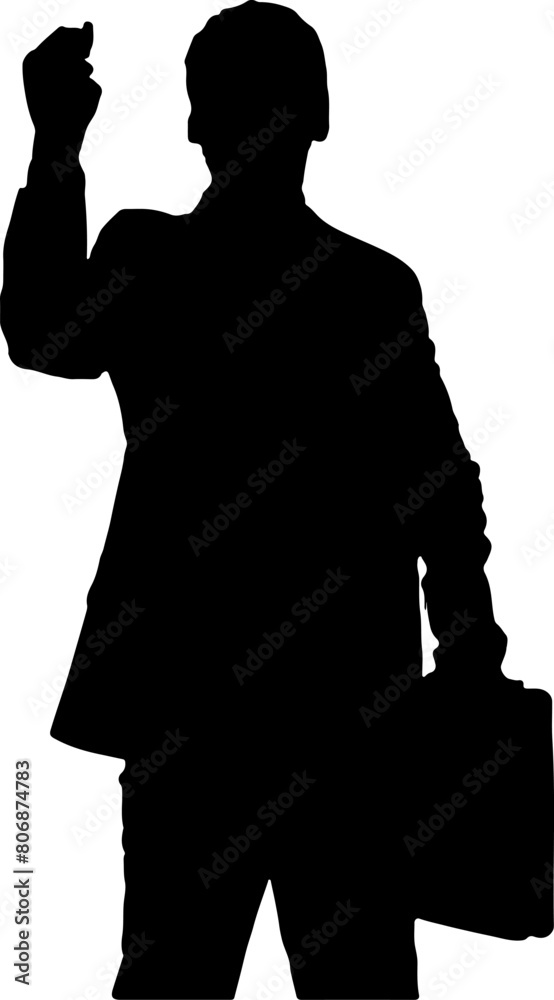 Shadow Figures in Various Poses: A soldier, a civilian, and an armed ...