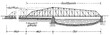 Design of a rolling bridge over the Duluth Ship Canal. Minnesota. USA. (M.= 1:2600). Publication of the book 