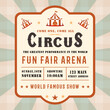 Vintage Circus Advertising Poster Banner. Circus. Funfair flyer