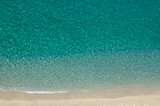Fototapeta  - Blue turquoise sea water background.
