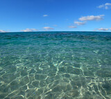 Fototapeta  - Blue sea water surface