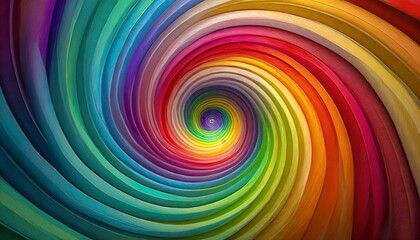 Wall Mural - abstract rainbow color spin illusion background