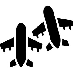 Wall Mural - Planes Icon