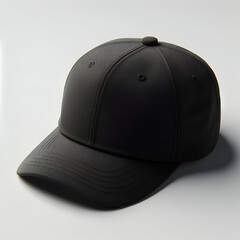 Black hat isolated white background. Ai generative