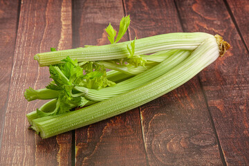 Vegan cuisine - raw celery stem