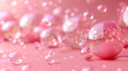 Wall Mural - background with bubbles 