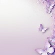 Lavender plain background with minimalistic pastel butterfly pixel swirl border with copy space texture for display products blank copyspace for design text 
