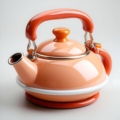 Wall Mural - Teapot isolated on the white background. 3d illustration.