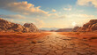 Desert Mirage: Describe the shimmering heatwaves on a scorching day.