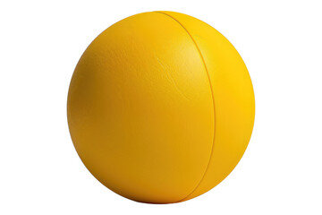 Wall Mural - Sports yellow ball isolated on transparent background