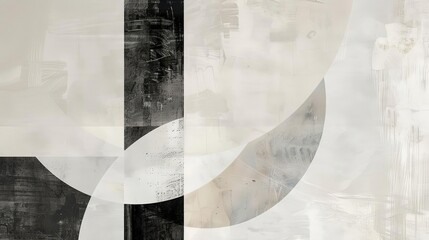 Wall Mural - clean and modern abstract composition with ethereal elements, featuring a isolated background, a red and black color scheme, and a prominent white square on the left side