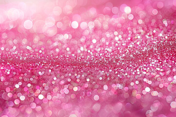 Poster - This vibrant image features a shimmering background with a gradient of pink  glitter, perfect for creating a luxurious and festive atmosphere in various design projects