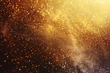 Poster - Golden glitter dream: a luxurious, shimmering, and magical festive bokeh background with shiny glitter, blurred holiday sparkle, and vibrant glitz for christmas and new year party backdrop