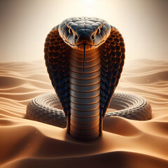 Wall Mural - snake in the sand