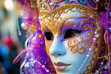 Canvas Print - Masque de Mardi gras