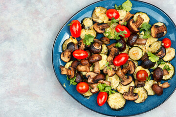 Sticker - Baked seasonal vegetables with herbs.