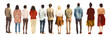 © Rawpixel.com - PNG People group standing walking back.