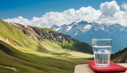 Wall Mural - water glass