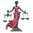 blind justice logo with the scales