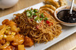 Delicious asian cuisine platter