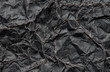 old black crumpled grunge paper texture
