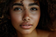© angelo sarnacchiaro - Closeup portrait of a beautiful African American girl