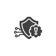 Cybersecurity management vector icon