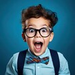 © Umme - back-to-school-portrait-of-happy-surprised-kid-in-glasses-isolated-on-blue-background-with-copy-space-new-school-knowledges