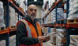 © DoDo Studio - Confident warehouse manager with digital tablet, Generated by AI