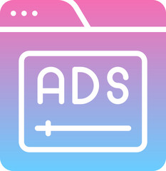 Poster - Web advertising icon