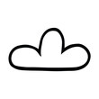 Sky cloud vector icon